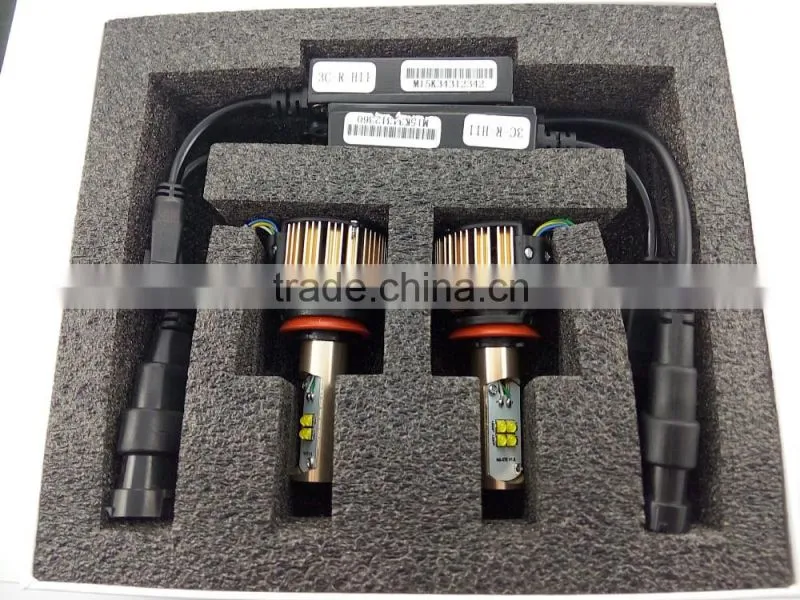 H4 H13 H16 9005 9006 COB Chips Golden Decoration Head Light 24 W