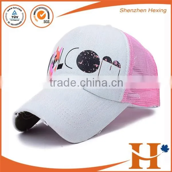 Factory price! custom fitted stone washed baseball cap for boys,custom destroyed baseball cap