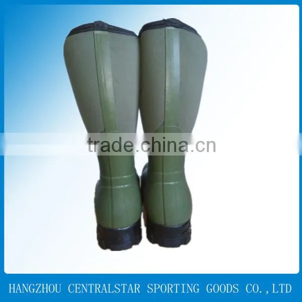 men high heel rubber working boots