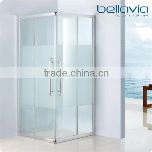 European popular design frost glass walk in shower