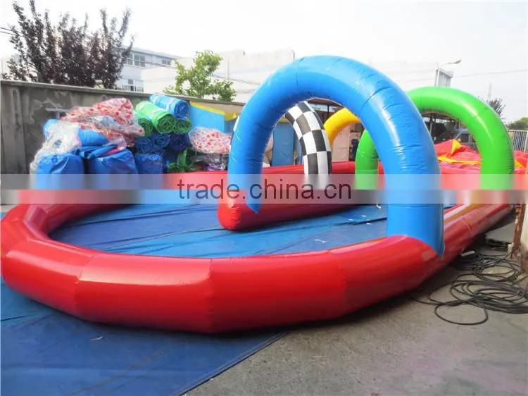 Inflatable go kart race track for sale