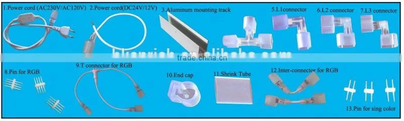 High quality led neon rope light for indoor&outdoor decoration