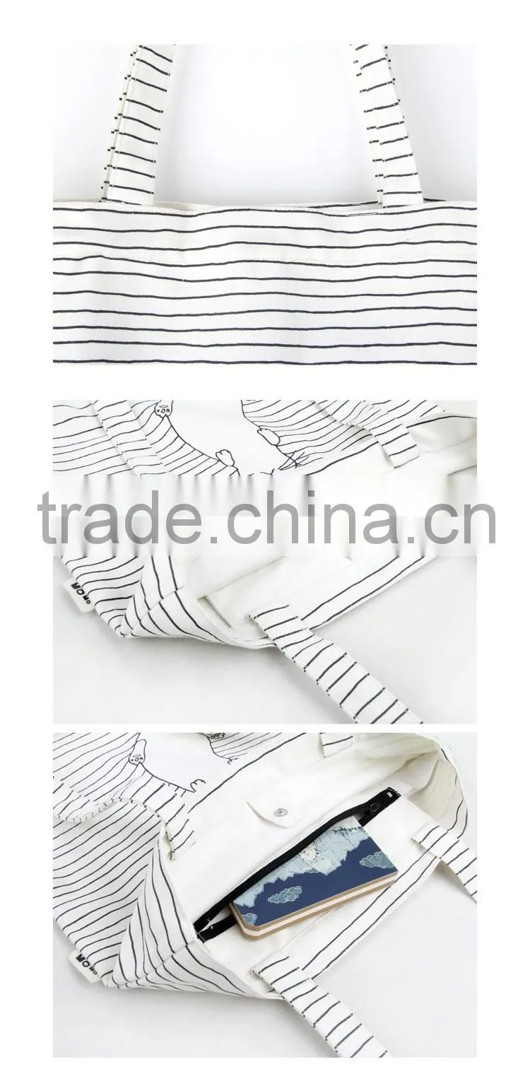 High quality cheap price canvas shoulder bag for women in shopping canvas tote bag