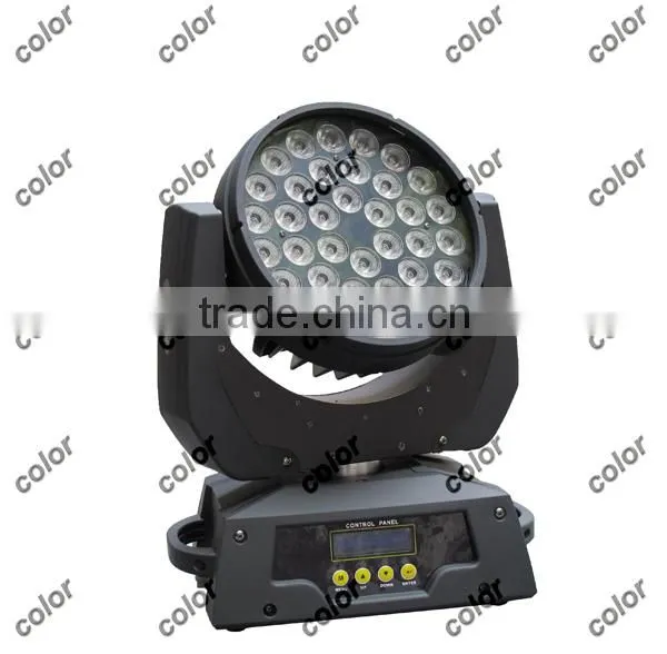 Guangzhou stage llighting 36*8W RGBW 4 in 1 led moving wash light