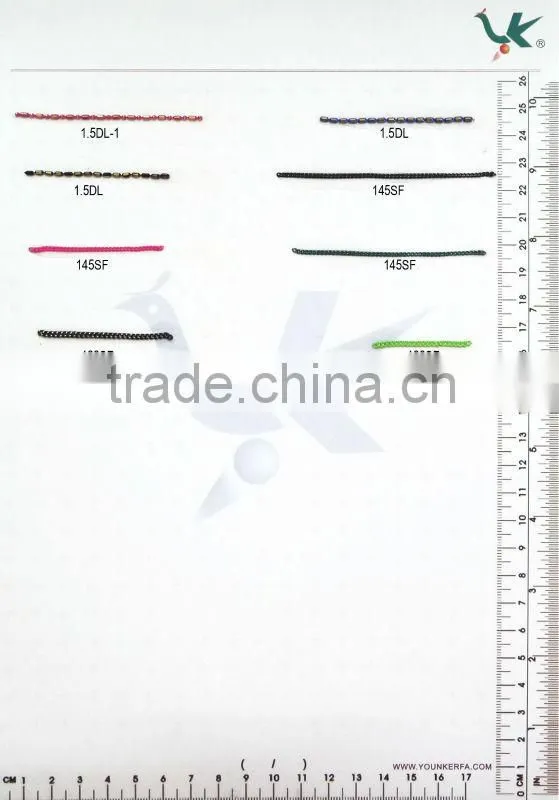 Wholesale 1.2DC Faceted Brass Ball Chain in different colours