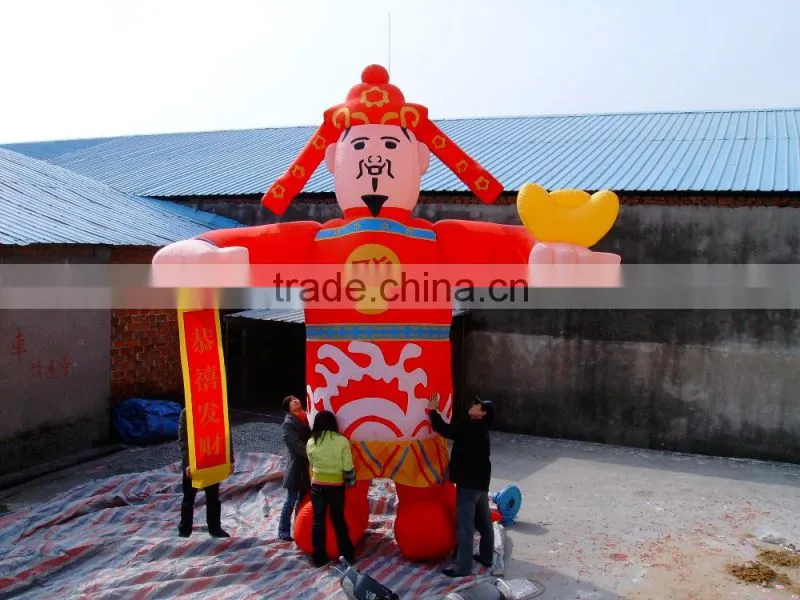 colorful durable christmas socking modeling inflatable advertising for festival and party