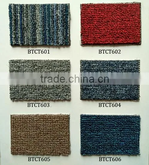 Classical simple color brown 50x50cm Office Carpet Tile