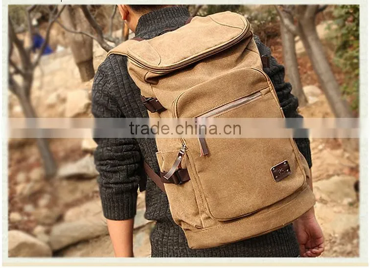Factory Wholesale Large Capacity Climbing Mountaineering Hiking Outdoor Sport CanvasBackpack