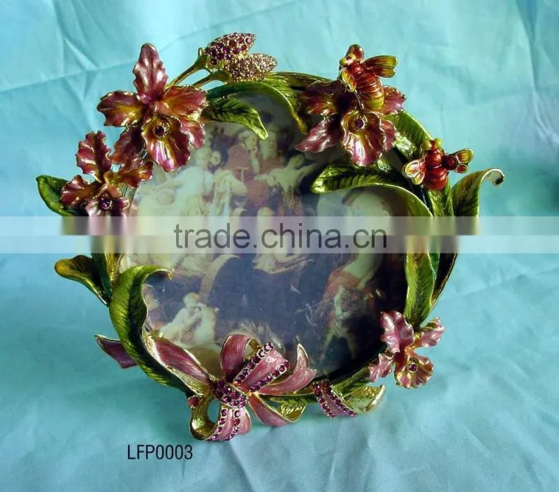 metal Coconut tree photo frame CQP0005