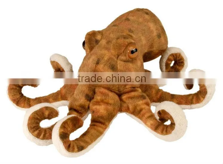 Realistic styling plush octopus