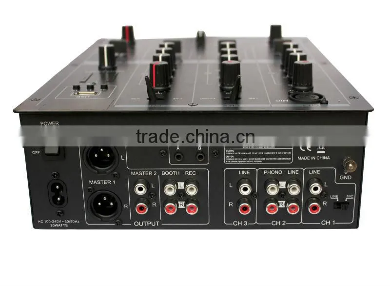professional audio mixer with USB input