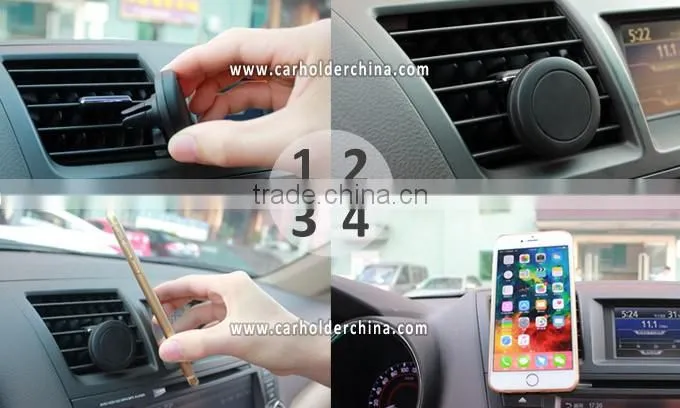 2016 Top Selling Universal Portable Airvent Magnetic Car Holder for Smartphone