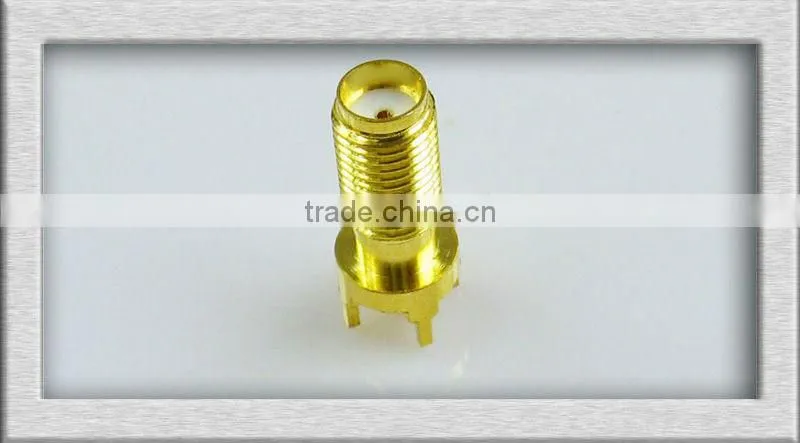 50ohm SMA female right angle connector for PCB mounting