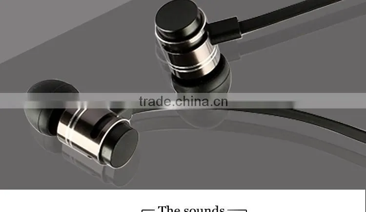 factory supply heavy bass in-ear metal earphone
