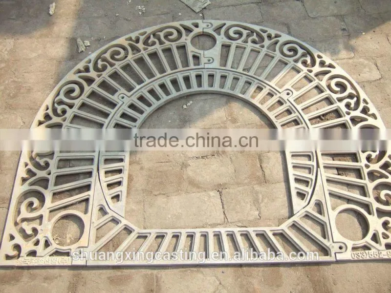 nodular cast iron tree grate beauty durable corrosion resistant OEM China factory tree grate