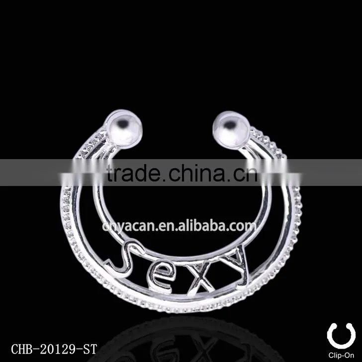 Newest Designs Surgical Steel Septum Rings Non Piercing Body Jewellery