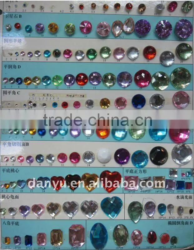 Acrylic Rhinestones -heart shape