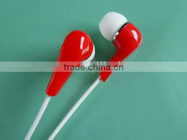 wholesale High quality in-ear mobile phone black earphones