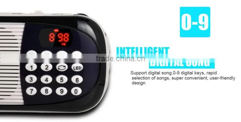 Portable radio plastic Y-898 with 40mm speaker unit fm online radio stations components from china