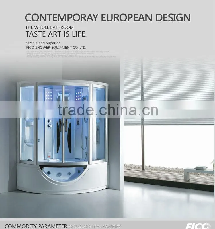 Fico steam room FC-105,acrylic massage steam shower room