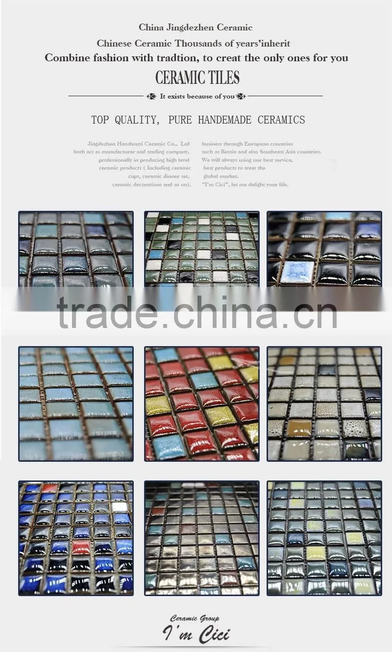 High quality cheap ceramic swimming pool mosaic tile