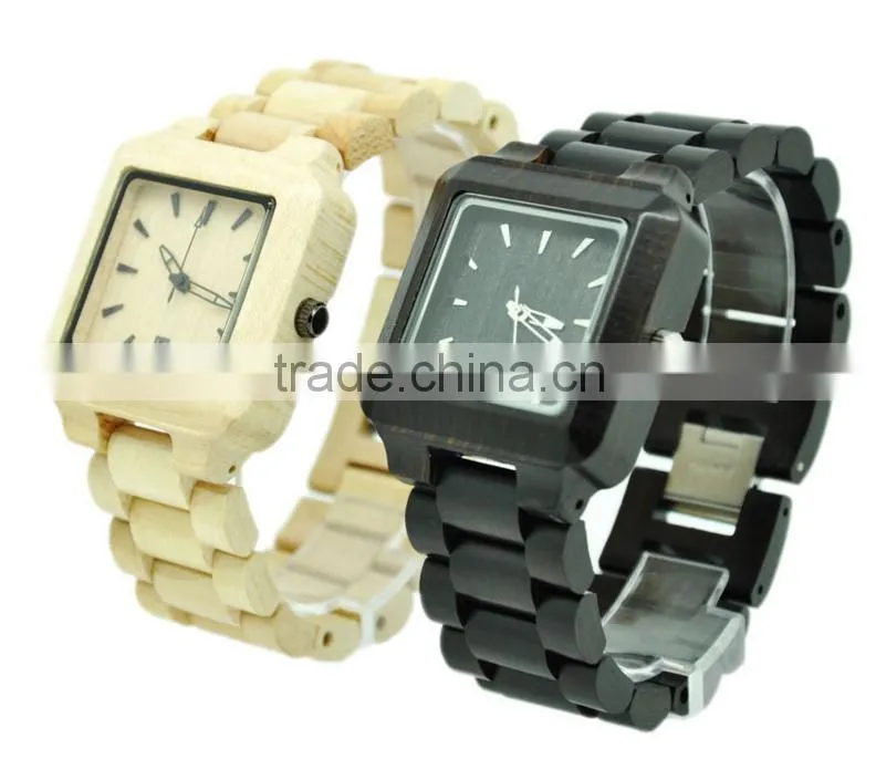 2016 New arrival Japanese movement wood watch wrist watches for couples