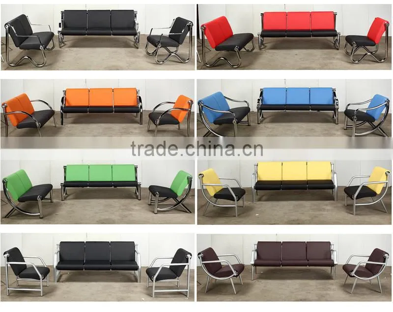 Modern leather sofa set reception office sofa TZ-B07