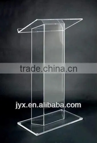 Unique design I-shaped clear acrylic church pulpit for wholesale