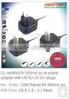 5v 1a/5v 2.1a dual port usb adapters for Samsung/Huawei/HTC