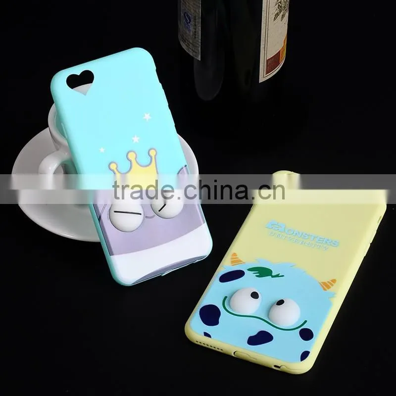 Lovely Cartoon Universal 3D TPU Silicone Phone Case For iPhone 6 6S