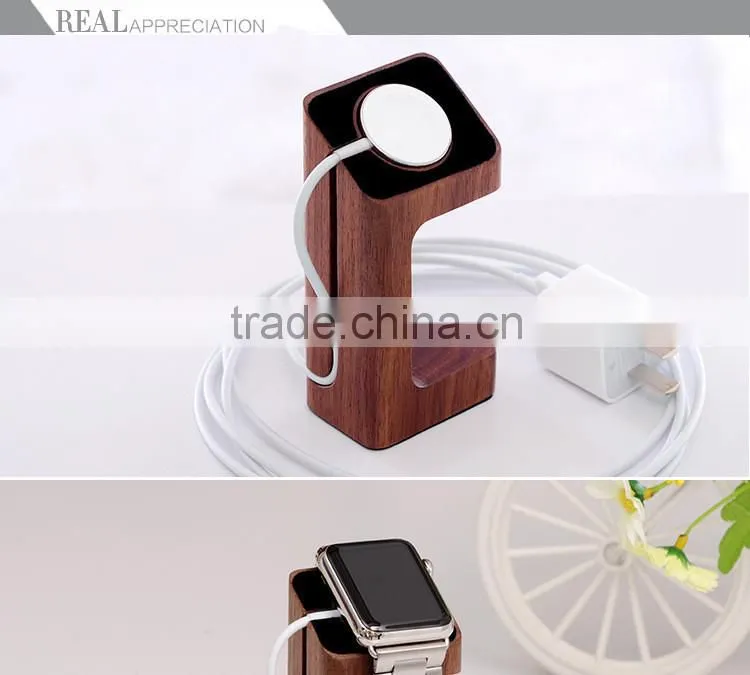 New Products 2016 Stand for apple watch,China Import Items Wood for Apple Watch Stand