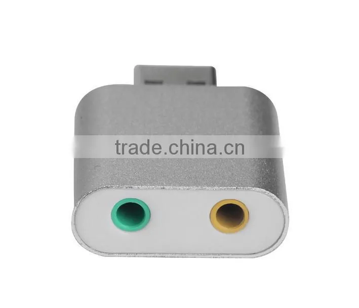 New Aluminum alloy 3.0 USB sound card headphones 3.5mm Jack converter