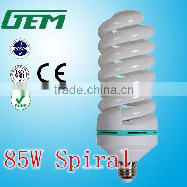 High Power High Lumens 2700K 6500K 5U Spiral Energy Saver 85Watt