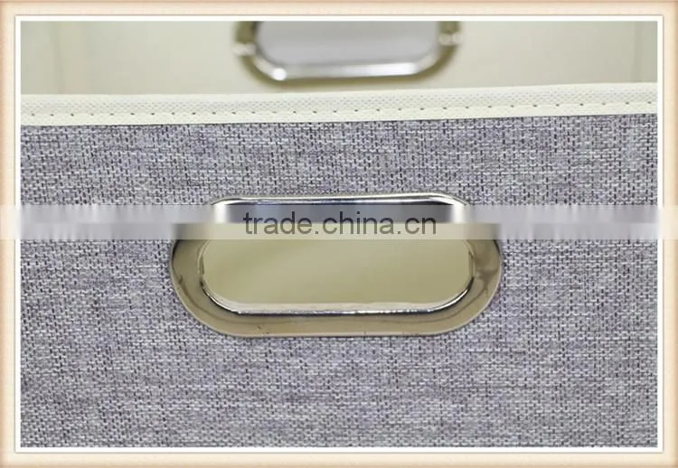 Linen type cloth storage box without lid