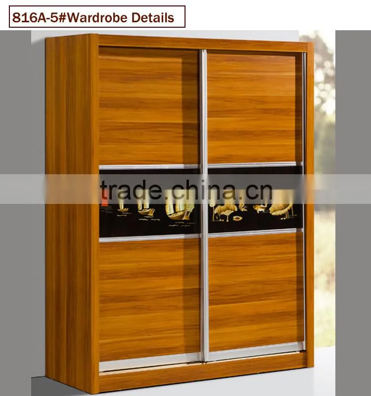 Melamine Sliding Door Bedroom Wall Wardrobe Design