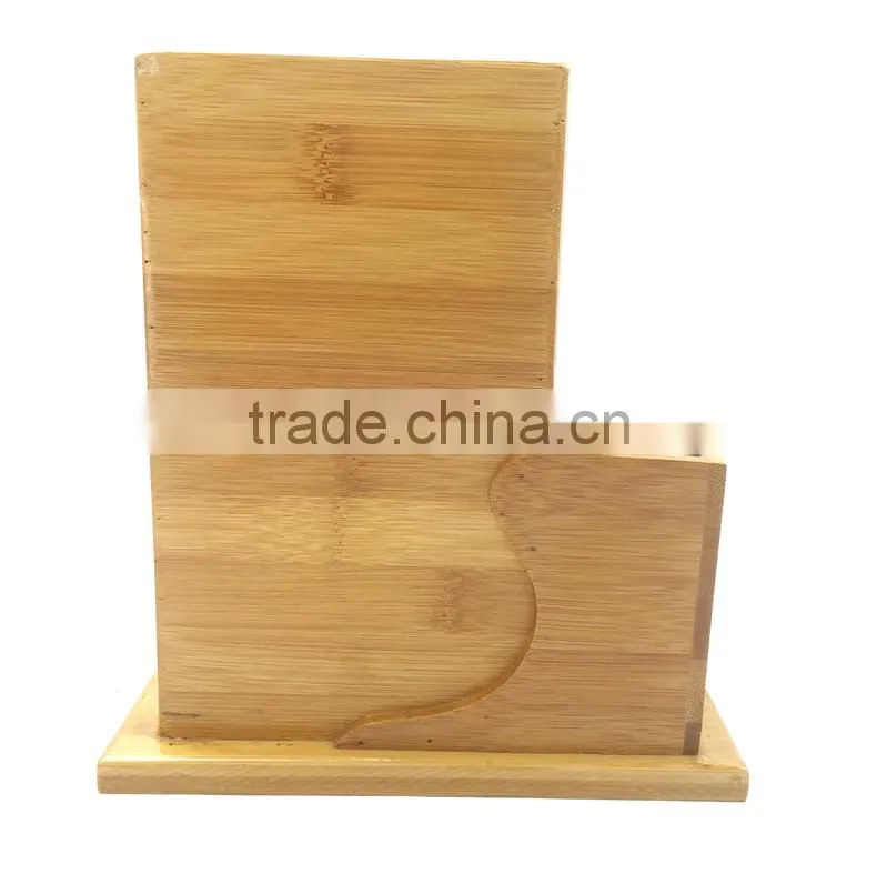 BH011 Two Storied Standing Bamboo Kitchen Knife Holder