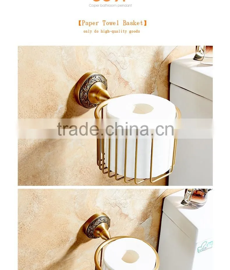 88951F batnroom accessory soap dish archaize hotel use Bath basket toilet paper holder with shelf