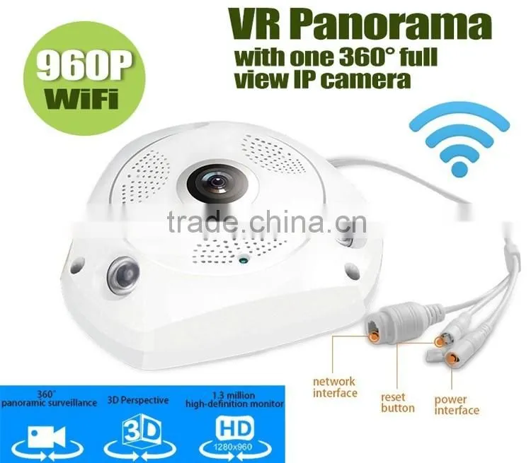 2016 VR camera VR Waterproof Dome Camera with 3D panaroma effection