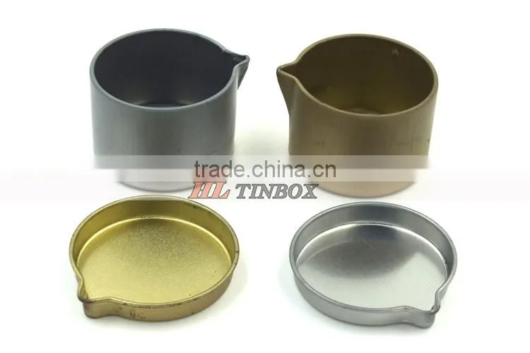 Small Size Round Metal Candle Tin Can Wax Tin Can with Speacial Lid