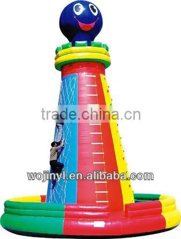 hot selling inflatable adult used rock climbing wall