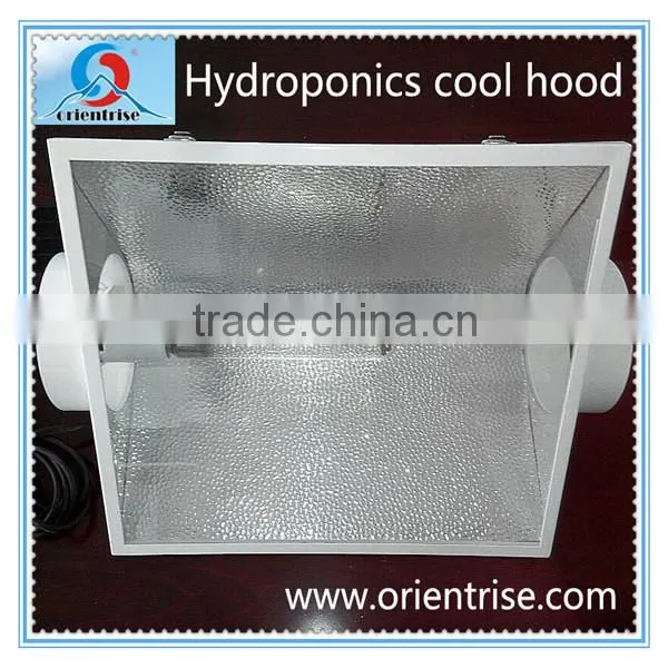 Hydroponics light reflector air cool hood for greenhouse