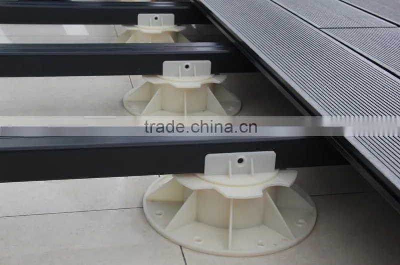ABS material plastic white adjustable floor support.