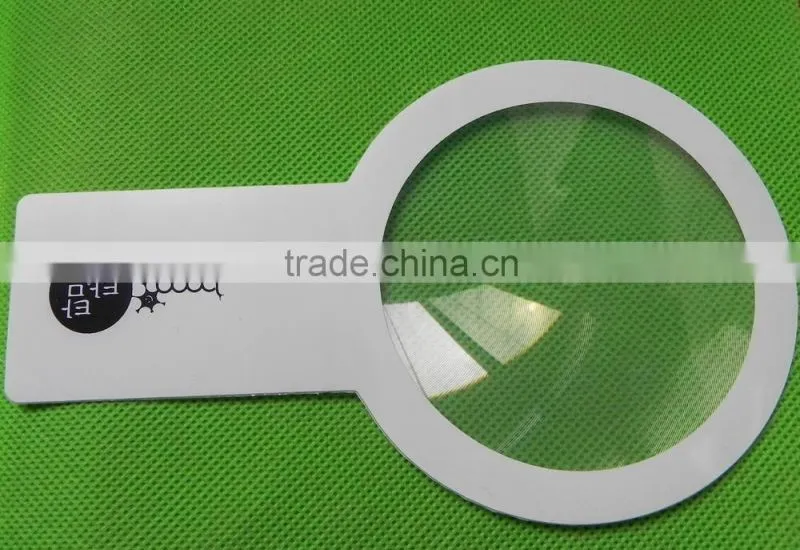 popular high quality cute appearance plastic bookmark magnifying glass tuler