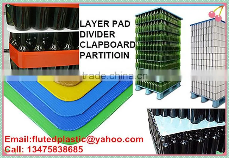 PP corrugated plastic slip sheet