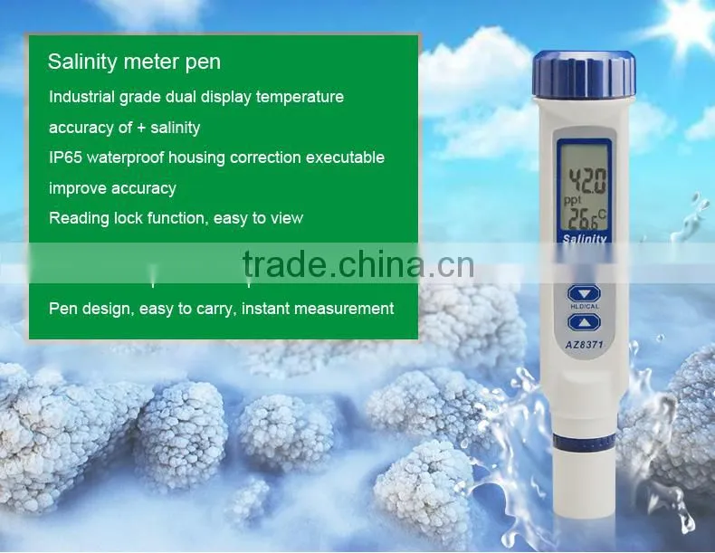 AZ8371 Portable Pen Style Water Quality Analisis Instrument Salinity Meter