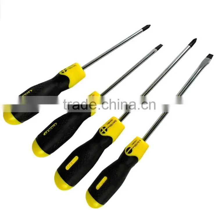 PP+TPR double color plastic handle, phillip, slotted screwdriver
