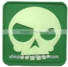 Custom velcro Skull head PVC/Rubber patch