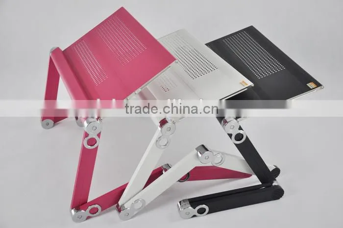 Multifunctional folding comfortable portable laptop stand with mouse pad