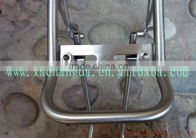 XACD titanium bicycle rear rack with handing brush capacity 25kg Ti bicycle rear rack