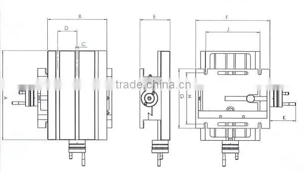 AKP Cross Working Table for Milling and Drilling Machine